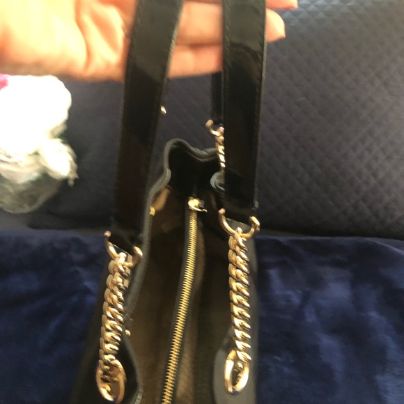 Kate Spade New York Gold Coast Maryane -Black Microfiber - Patent Handles/Trim - Picture 11 of 13